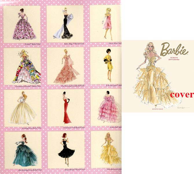 Graphique Classic Barbie Wall Calendar 2025 Calendar Ynez Carmelia